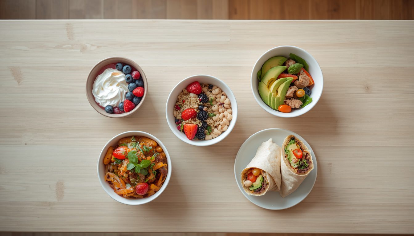 5 healthy meal ideas you can make in 10 minutes on a kitchen table